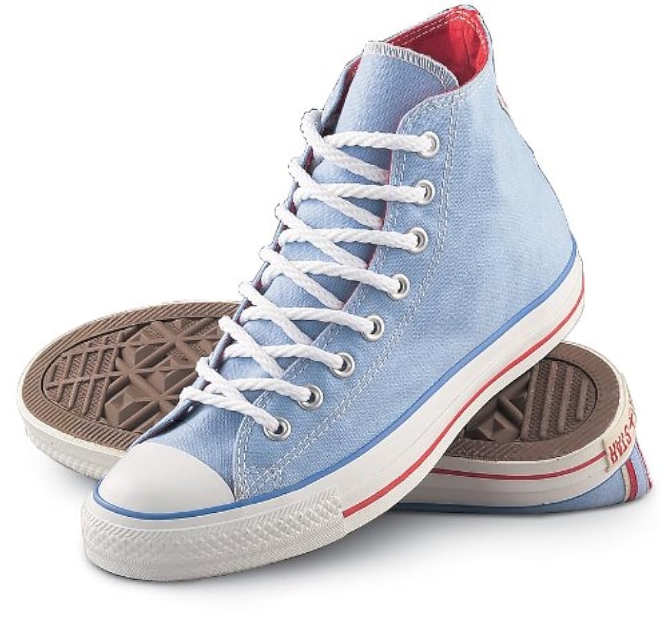 Amazon.com | CONVERSE ALL-STAR CANVAS, BLUE/RED/BEIGE, 9M